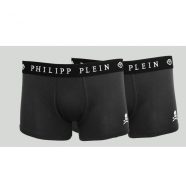 Philipp Plein Férfi Boxers UUPB01-99_BI-PACK_BLK L méret
